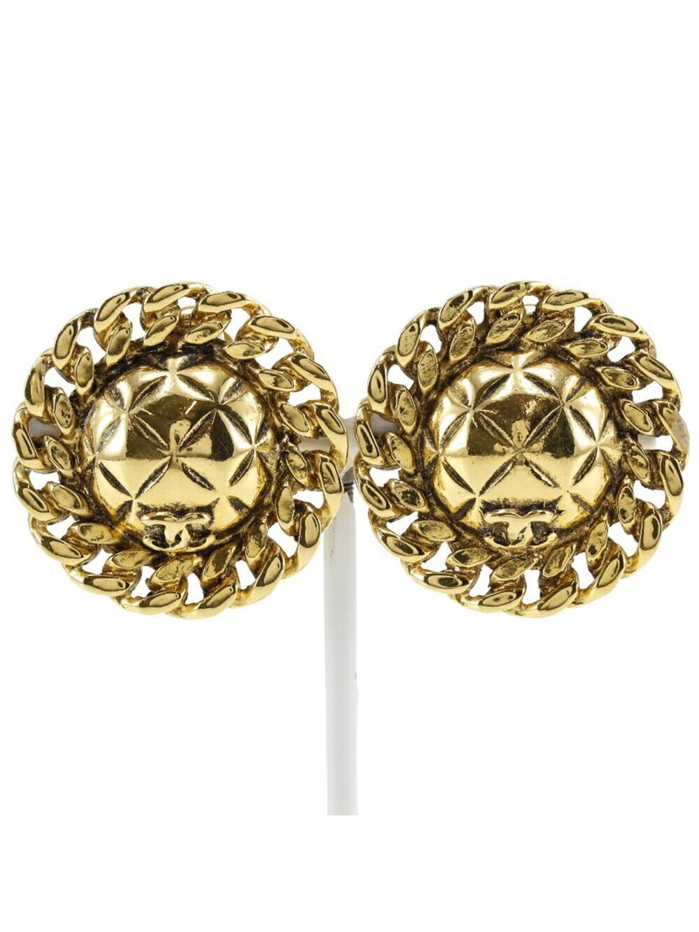 Chanel Cc Logo Clip-On Earrings Metal #228762C91B